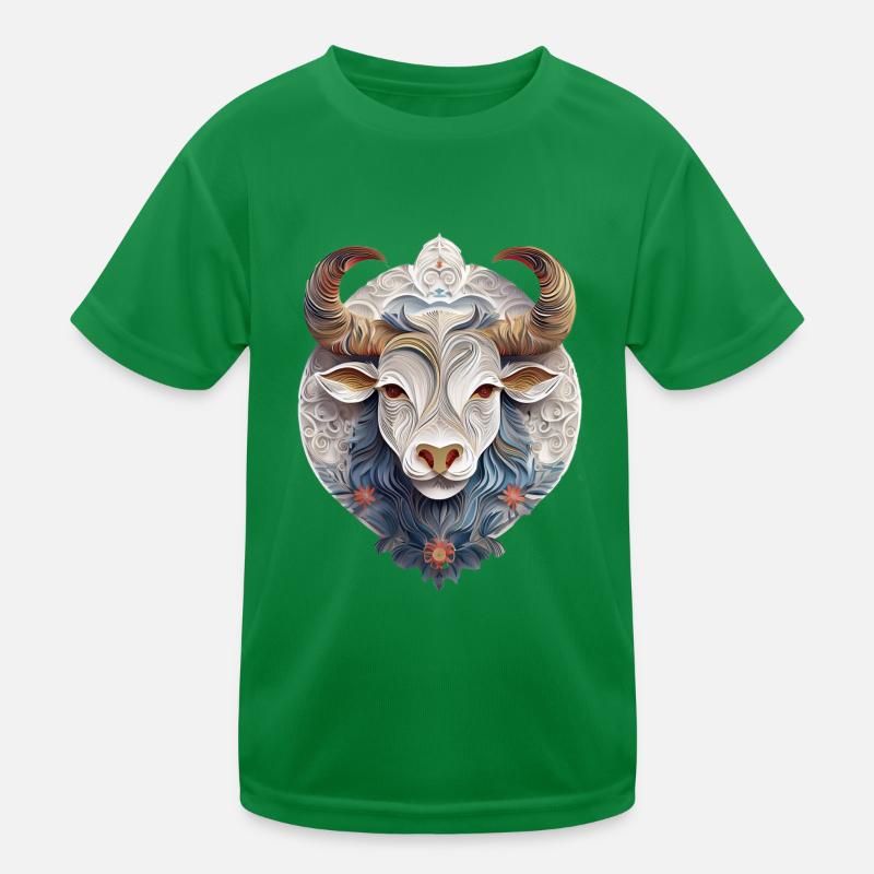 Sternzeichen Stier Kinder Funktions-T-Shirt