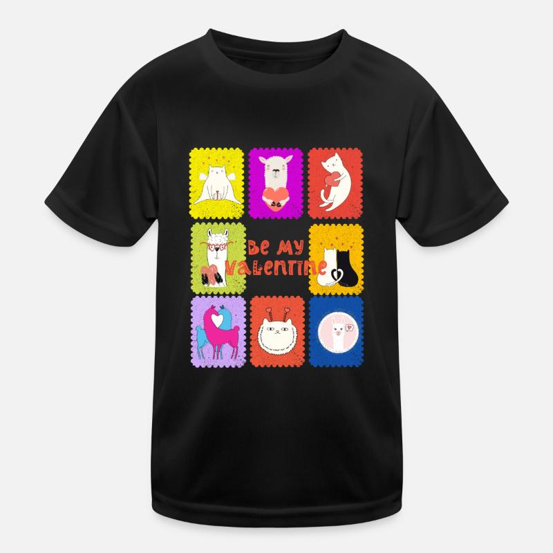 Pattes et cœurs : des animaux mignons pour la Saint-Valentin T-shirt sport Enfant