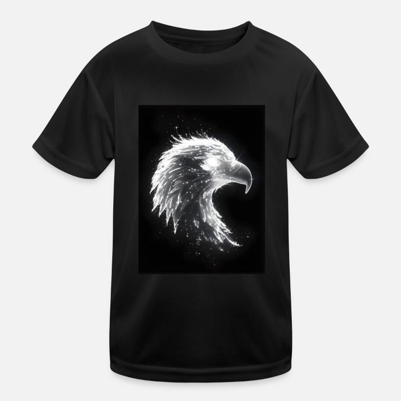 Eagle Neon Glow Gift Kids Functional T-Shirt