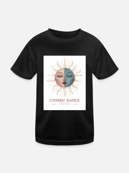 Cosmic Dance Spirituell Geschenk - Kinder Funktions-T-Shirt - Schwarz - Vorne
