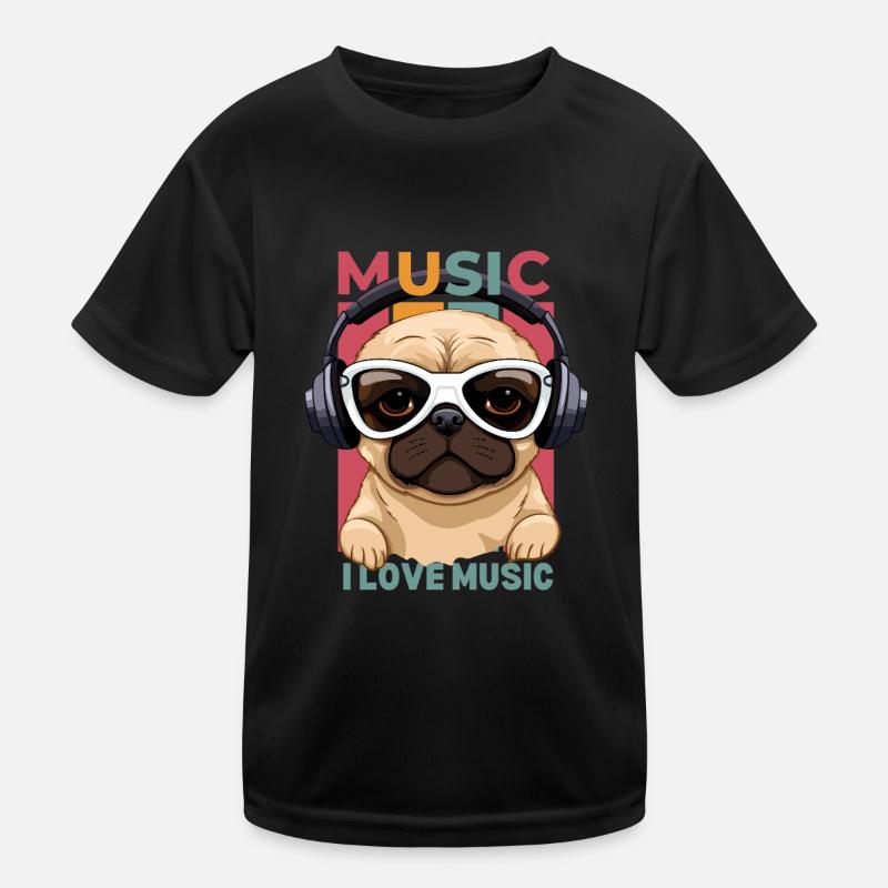 I love music Kids Functional T-Shirt
