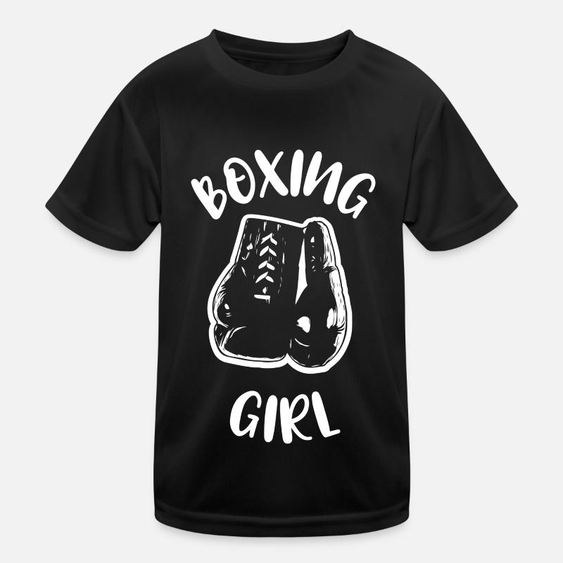 Boxen Boxer Boxerin Boxkampf Boxtraining Kinder Funktions-T-Shirt