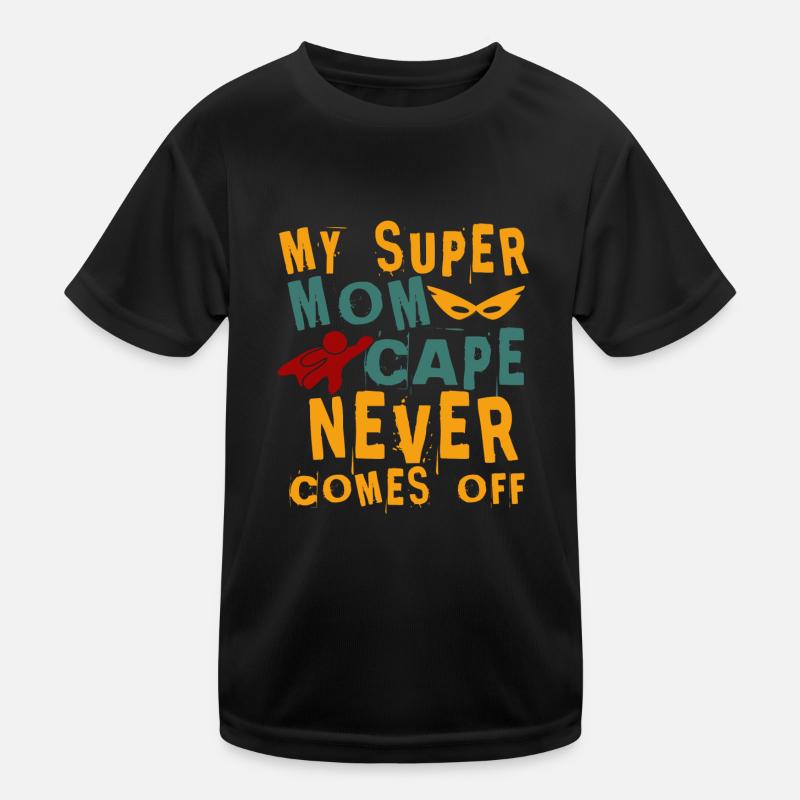 Mutter Supermom Superheldin Muttertag Geschenk Kinder Funktions-T-Shirt