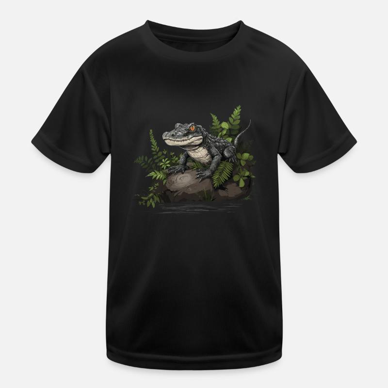 Bébé crocodile alligator caïman reptile T-shirt sport Enfant