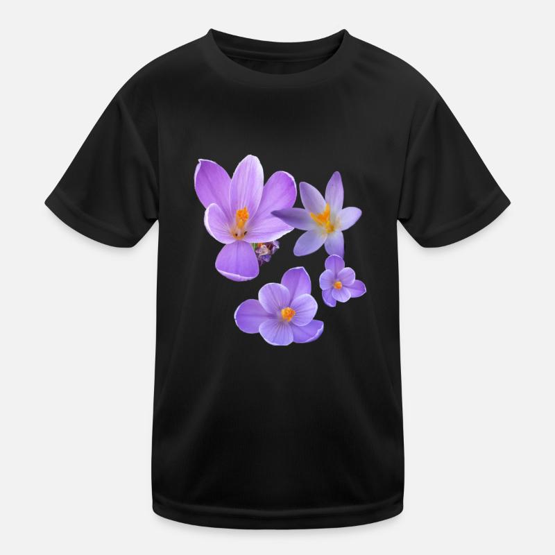 crocus, crocus, fleurs, violet, fleur T-shirt sport Enfant