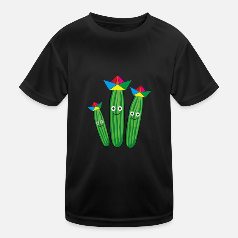 Trio de concombre,Concombre,Concombre,Concombre,Concombre,Concombre,Chapeau, Navire T-shirt sport Enfant