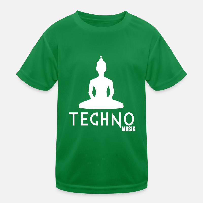 Techno music Kids Functional T-Shirt