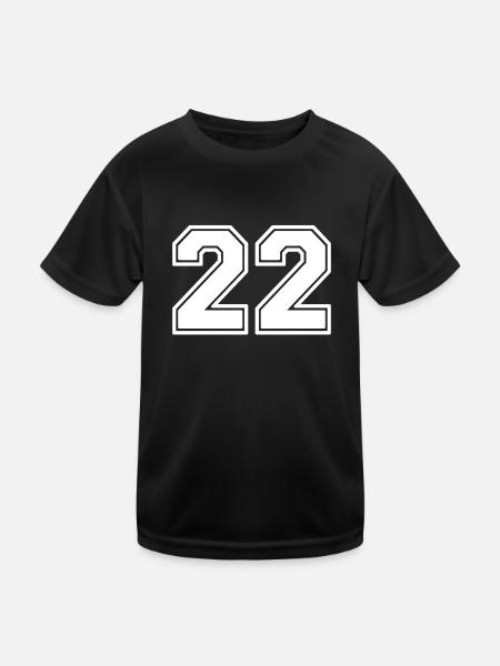 22 - Kids Functional T-Shirt - black - Front