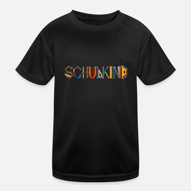 Schulkind Kinder Funktions-T-Shirt