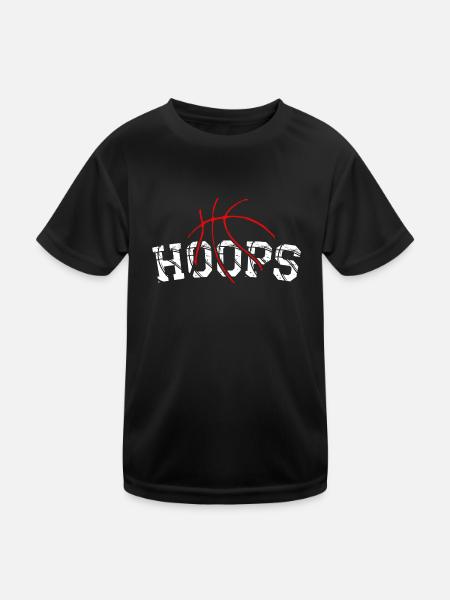 Basketball B-Ball Hoops Sport Idée cadeau - T-shirt sport Enfant - noir - Devant