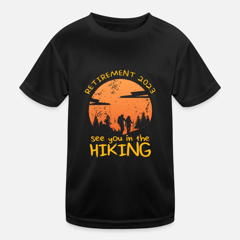 Pension de randonnée 2023 Randonnée retraité T-shirt sport Enfant