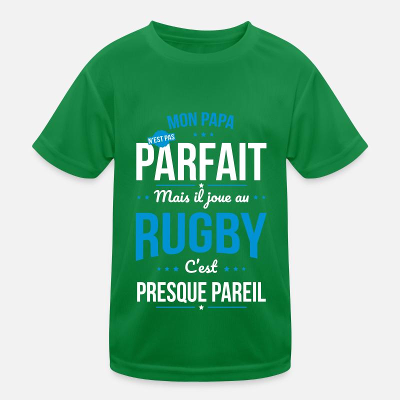 Mon papa n'est pas parfait - Rugby T-shirt sport Enfant