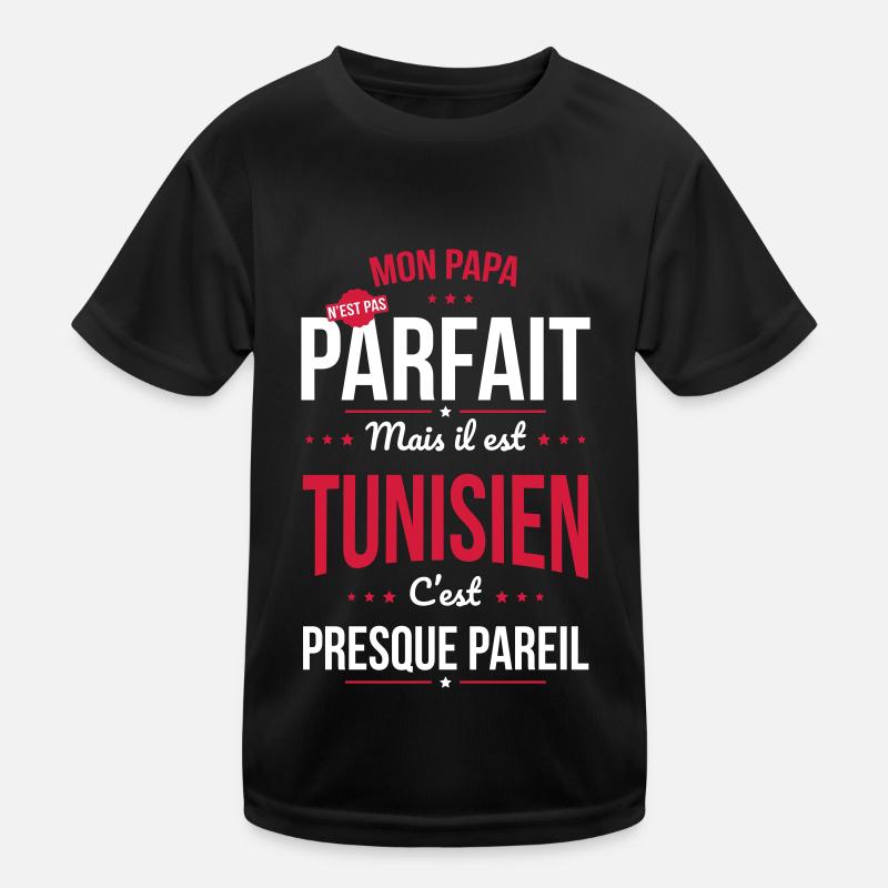 Mon papa n'est pas parfait - Tunisien T-shirt sport Enfant