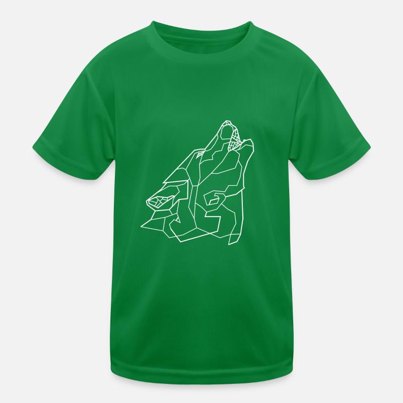 Howling Wolf - Blanc T-shirt sport Enfant