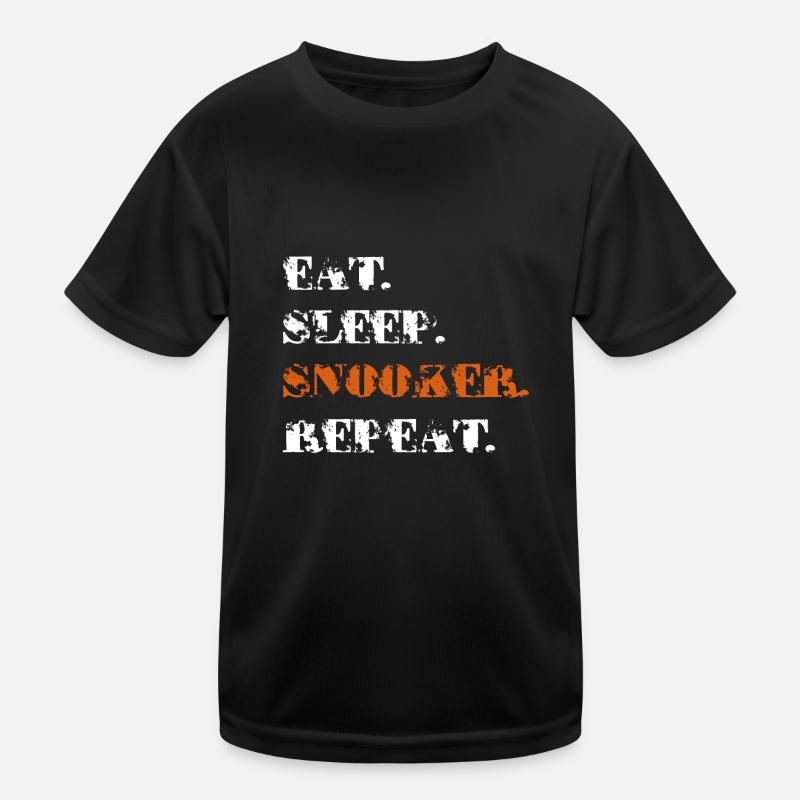 snooker Kinder Funktions-T-Shirt