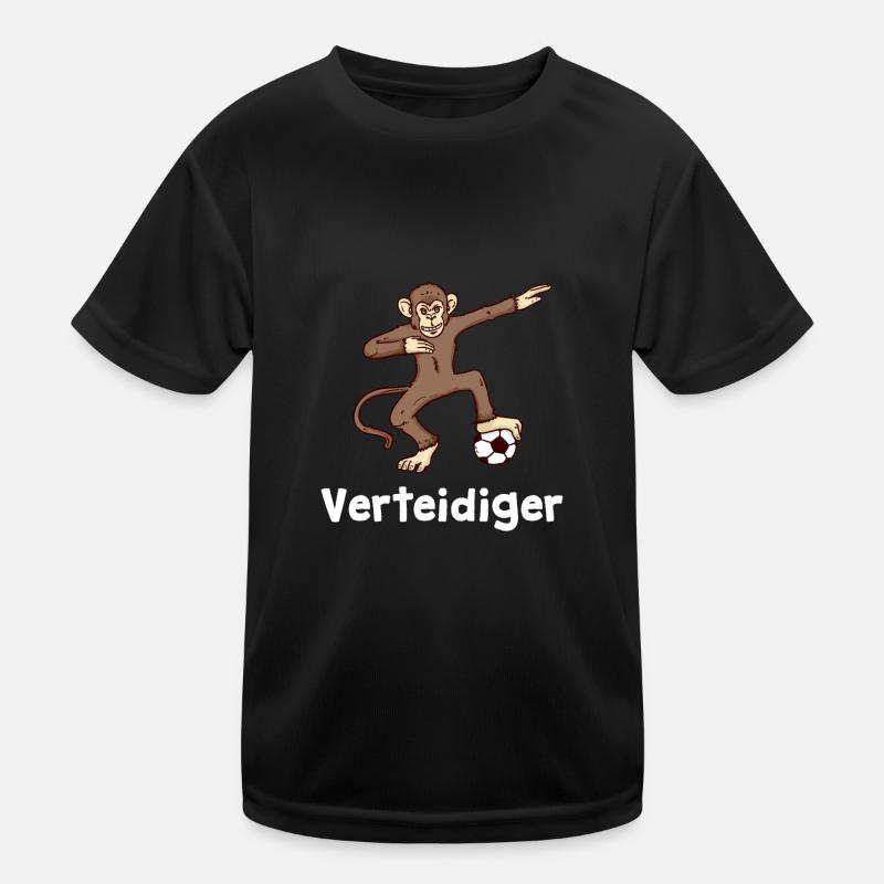 Fussball Verteidiger Affe Dab Kinder Funktions-T-Shirt