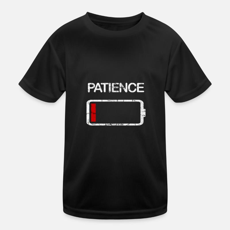 Battery empty Patience brushed Kids Functional T-Shirt