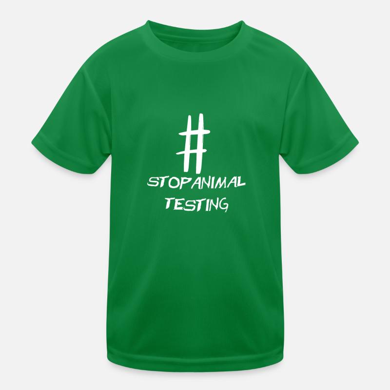 stop animal testing demonstration gift policy Kids Functional T-Shirt