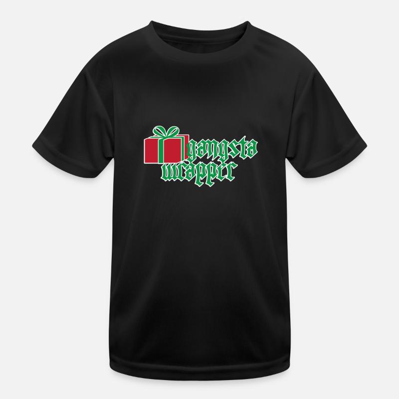 Gangster Wrapper Rapper Weihnachtsgeschenk Kinder Funktions-T-Shirt