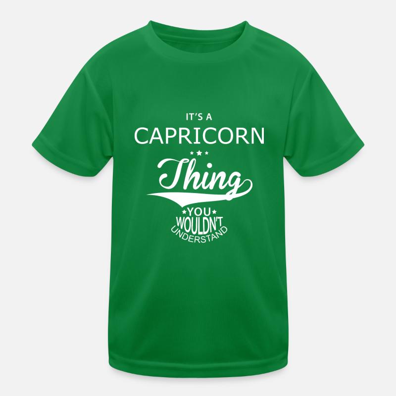 Sternzeichen Steinbock Kinder Funktions-T-Shirt