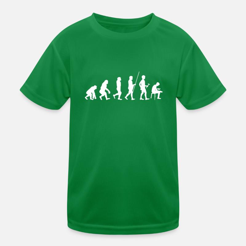 Evolution zur Handy Sucht T-Shirt Geschenk Kinder Funktions-T-Shirt