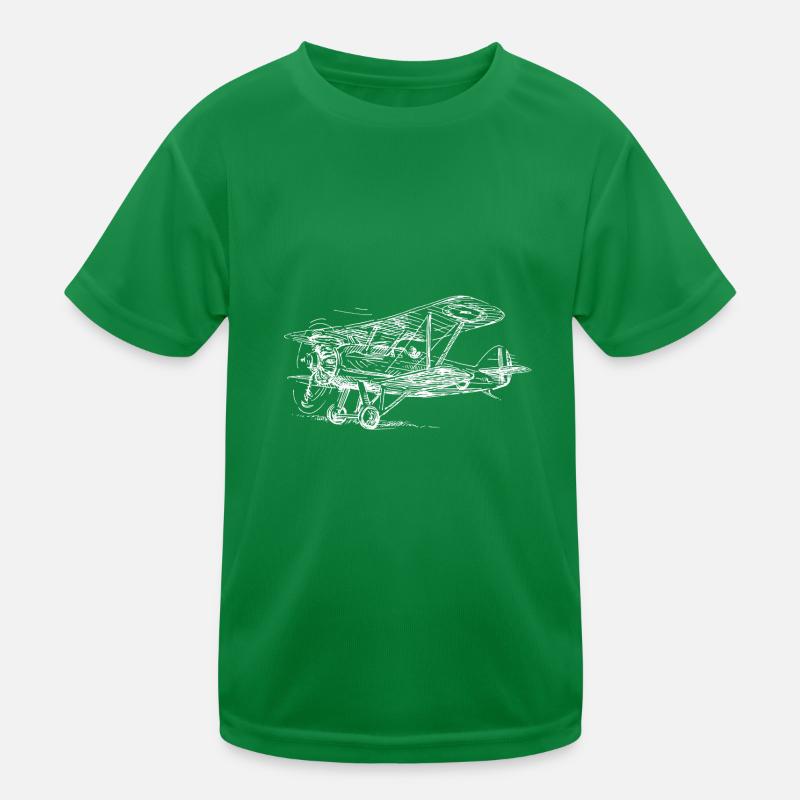 plane Kids Functional T-Shirt