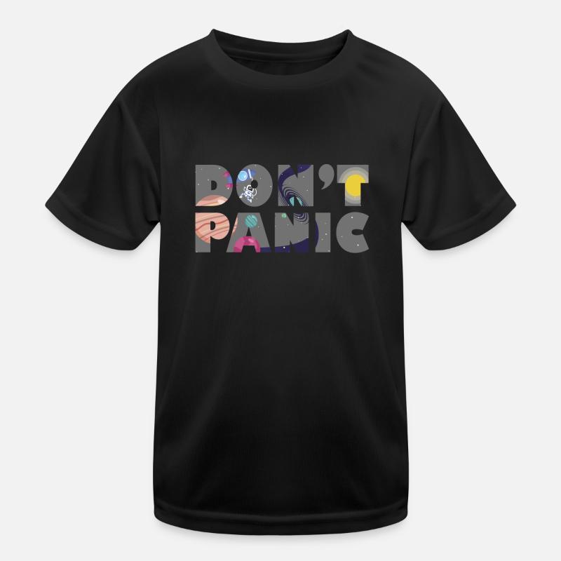 Galaxy Planets Don't Panic Gift Kinder Funktions-T-Shirt