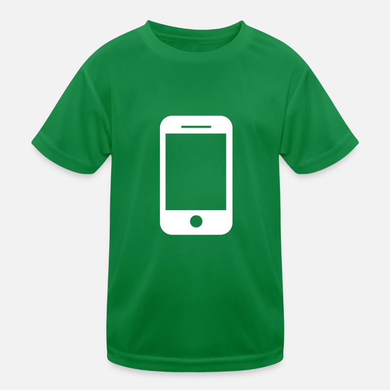 Mobile phone icon gift idea Kids Functional T-Shirt