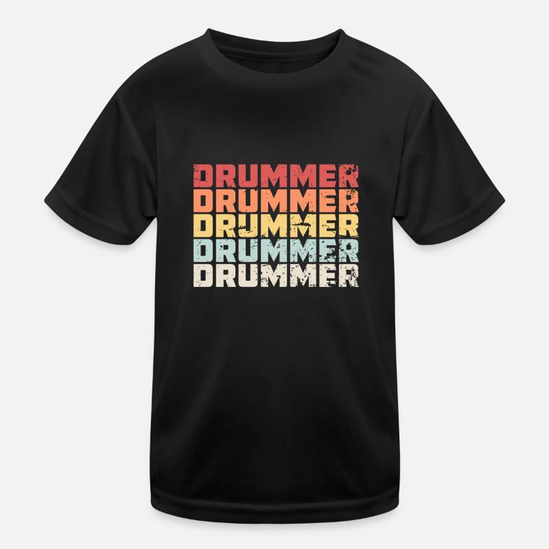 Gift drummer drummer drummer Kids Functional T-Shirt