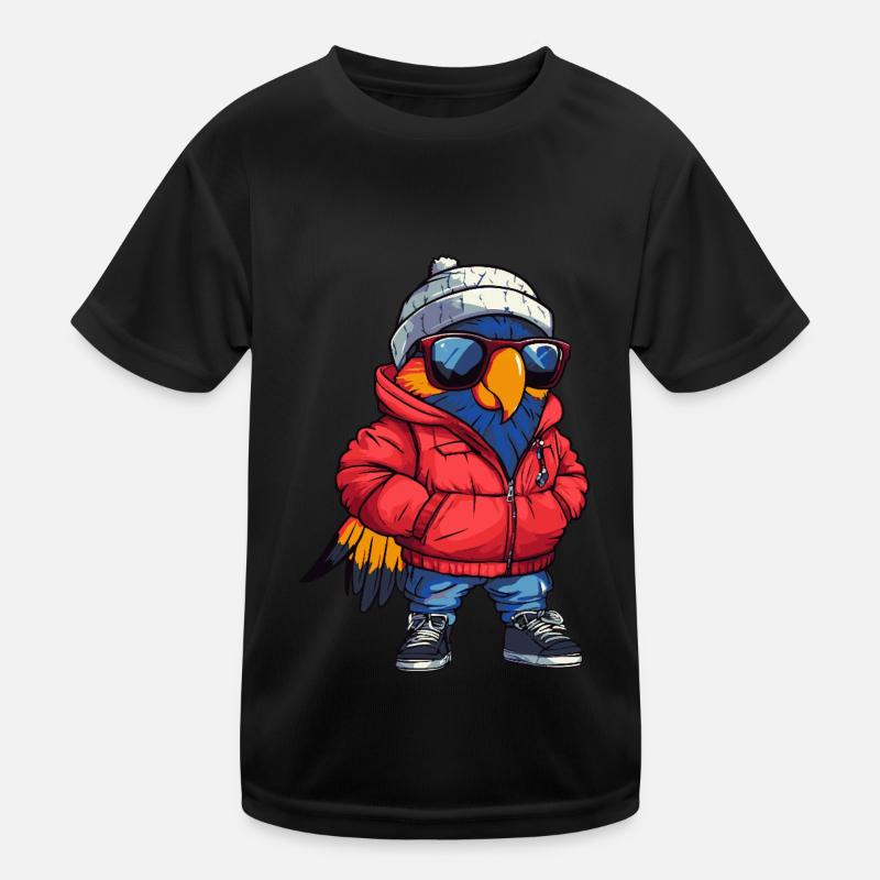 Papagai Bande dessinée cool T-shirt sport Enfant