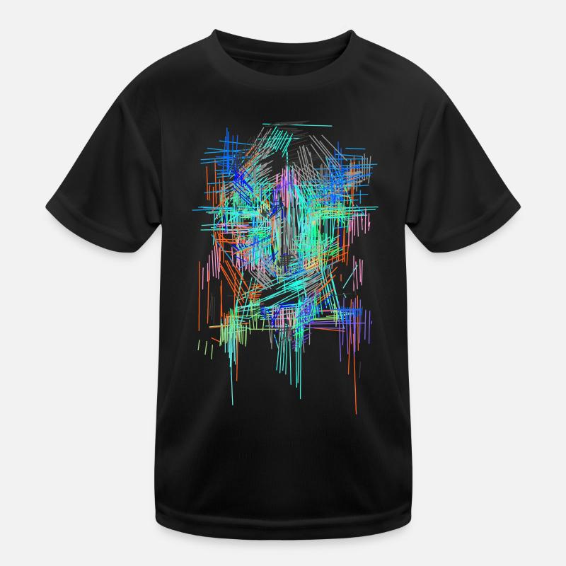 Futurisme - T-shirt sport Enfant - noir