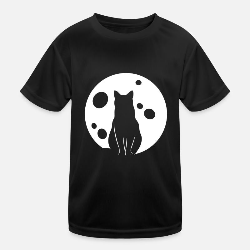 Chat dans la Lune Chats de nuit T-shirt sport Enfant