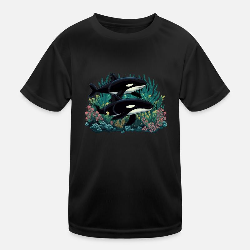 Orca Whale Killer Whale Killer Whale Kids Functional T-Shirt