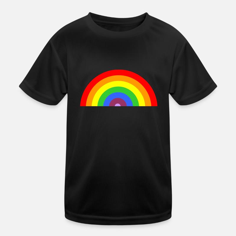 regenboog Kinder Funktions-T-Shirt