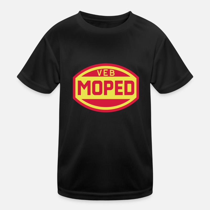 VEB Moped Logo (2c) - Kinder Funktions-T-Shirt - Schwarz