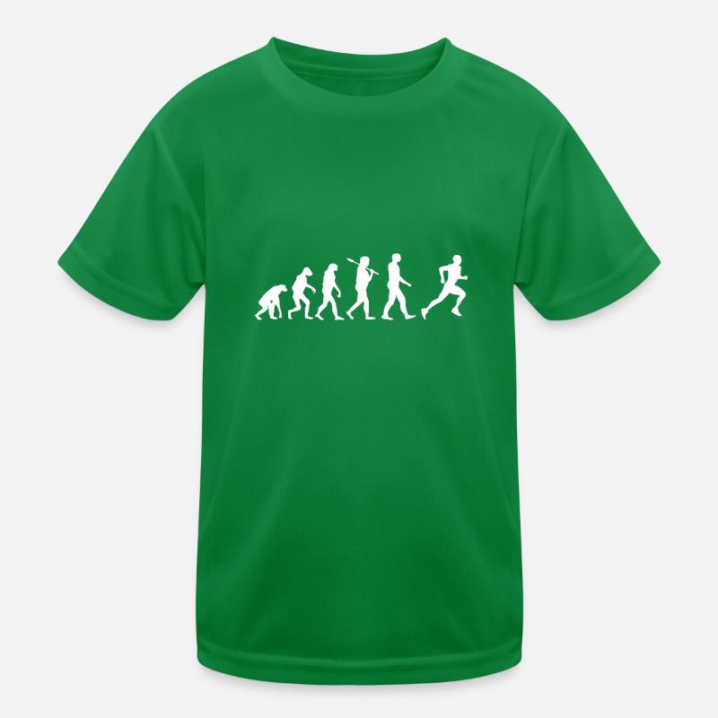 Marathon T-Shirt · Evolution · Läufer · Sport Kinder Funktions-T-Shirt