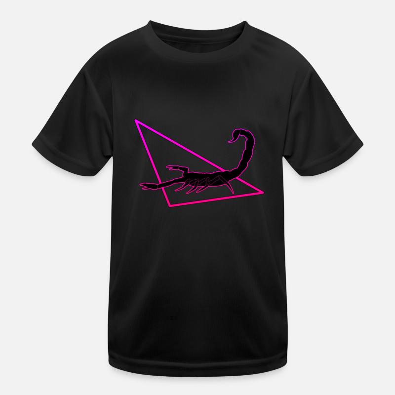 Scorpion en violet/rose T-shirt sport Enfant