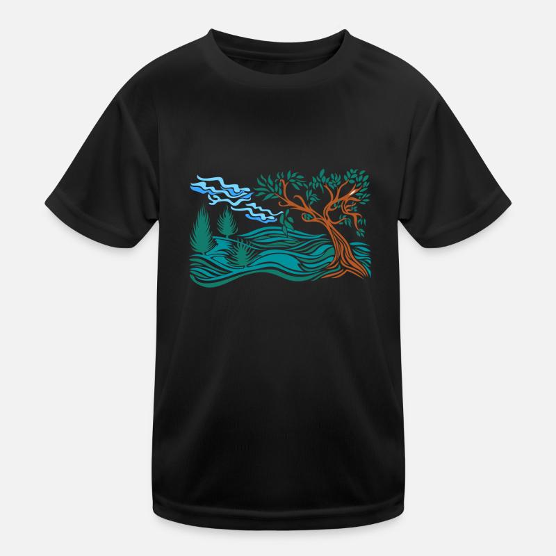 tree in the hills Kids Functional T-Shirt