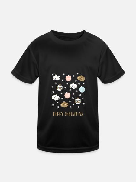 Merry Christmas - Kids Functional T-Shirt - black - Front