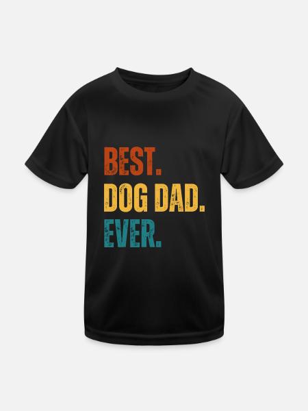 Meilleurs chiens Daddy Father’s Day Cadeau Retro Dogs - T-shirt sport Enfant - noir - Devant