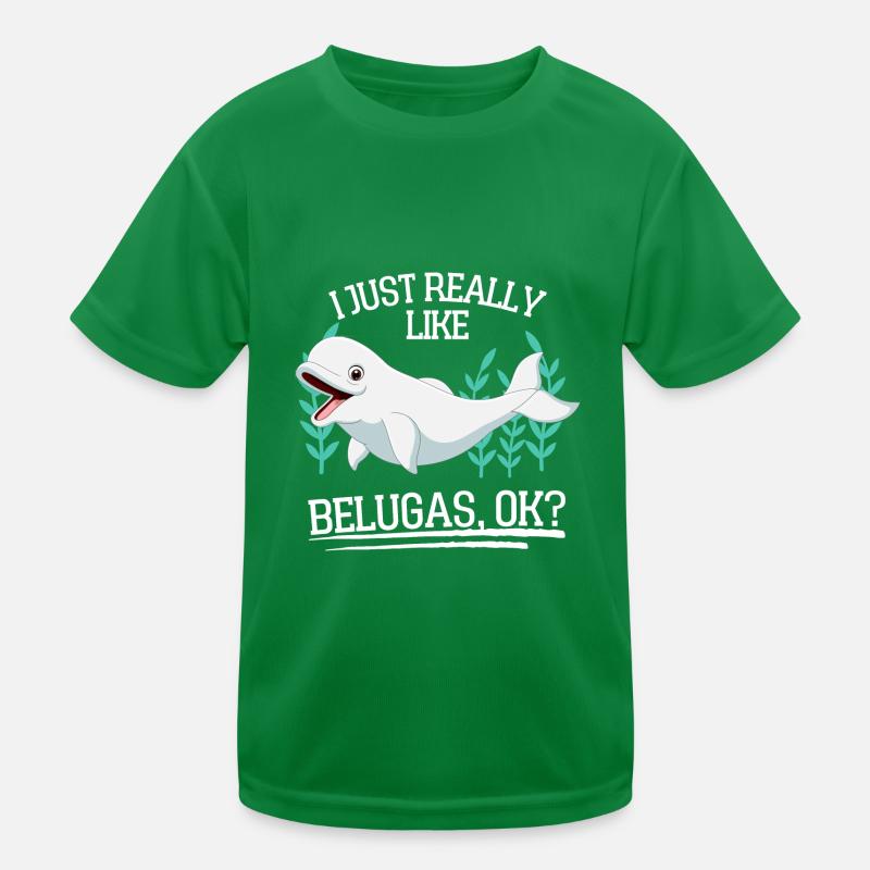 Ozean Tierliebhaber Beluga Wal Geschenk Beluga Kinder Funktions-T-Shirt