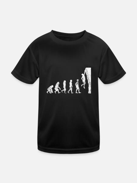 Gift climber boulderer climbing bouldering - Kids Functional T-Shirt - black