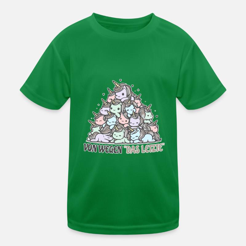 Lustiger Einhorn Spruch Kinder Funktions-T-Shirt