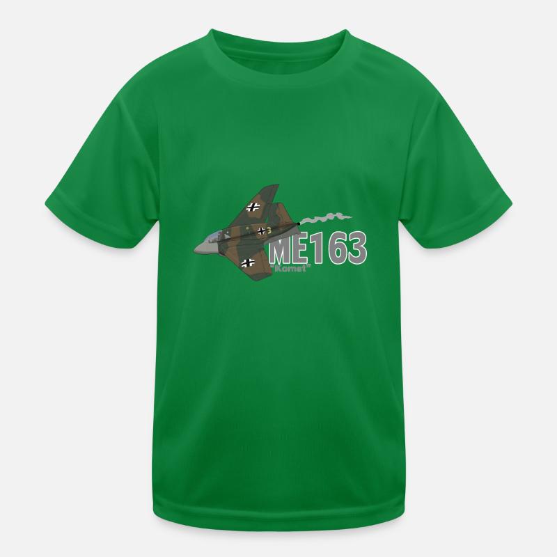 Me 163 Komet (écriture) T-shirt sport Enfant