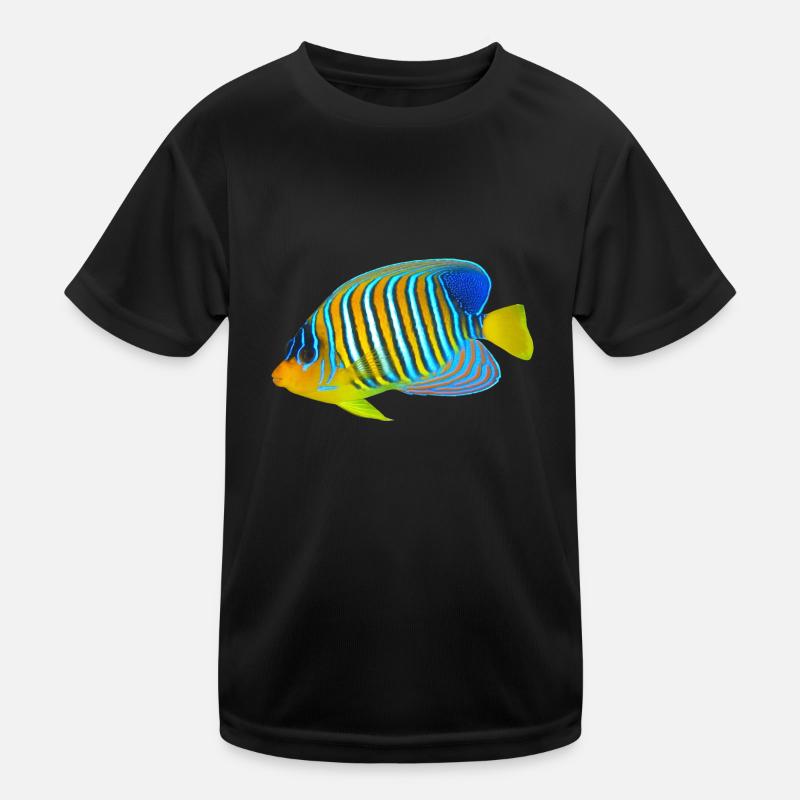 fish - Kids Functional T-Shirt - black