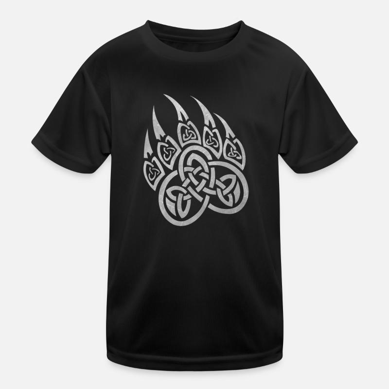 Berserker Rune Bären Tatze Wikinger Design Kinder Funktions-T-Shirt