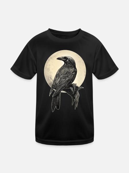 Rabe - Kinder Funktions-T-Shirt - Schwarz
