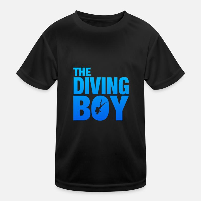 Diving, Tauchen Kinder Funktions-T-Shirt