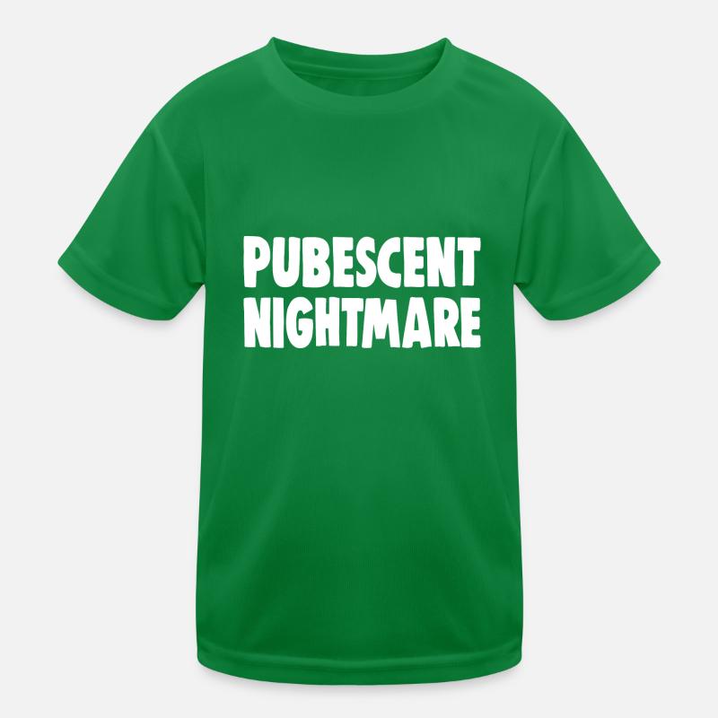 PUBESCENT NIGHTMARE Kids Functional T-Shirt