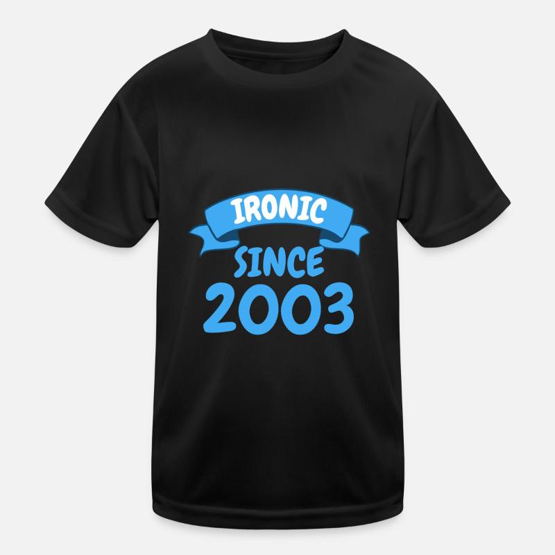 Ironisch seit 2003 Party Geschenk 20. Geburtstag Kinder Funktions-T-Shirt